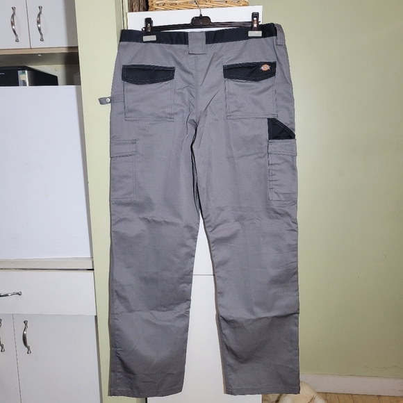 ❤ 3 For $35 Dickies relaxed fit straight leg utility cargo workwear pants 38x34 - Picture 5 of 11